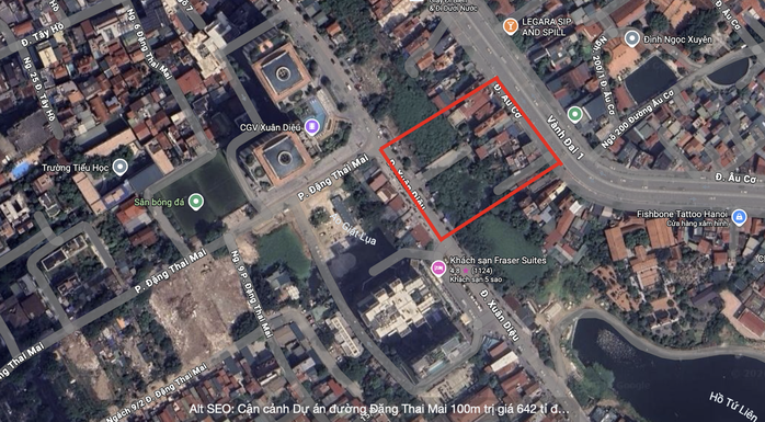 Dự &aacute;n đường Đặng Thai Mai 100m đầu tư 642 tỉ đồng g&acirc;y x&ocirc;n xao dư luận 2026 - Ảnh 1.