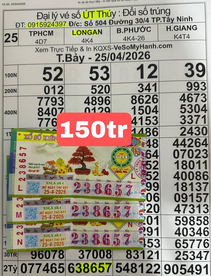 S&aacute;ng 26-4, lộ diện nơi tr&uacute;ng 3 giải độc đắc xổ số miền Nam - Ảnh 4.