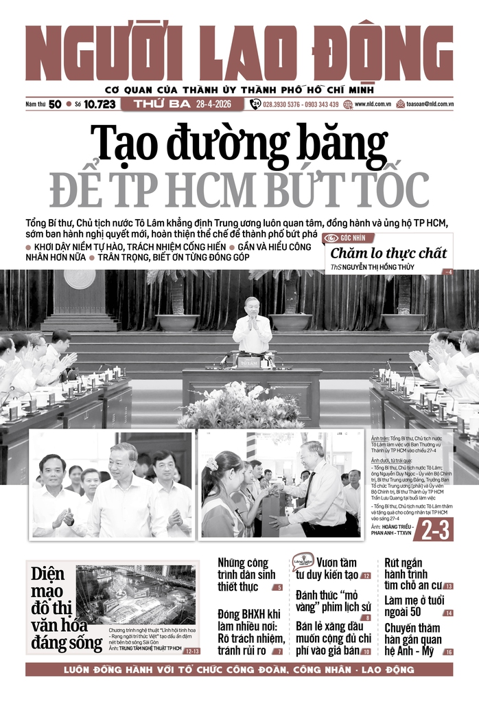 B&aacute;o in ng&agrave;y 28-4: Quyết định c&acirc;n n&atilde;o của lao động trẻ   - Ảnh 1.