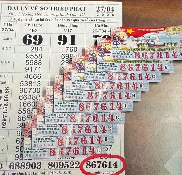 Xổ số miền Nam: Ba giải độc đắc xuất hiện ở TPHCM, Vĩnh Long v&agrave; An Giang - Ảnh 2.