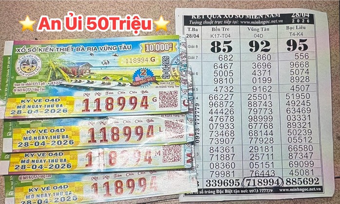 S&aacute;ng 29-4, xuất hiện nhiều người tr&uacute;ng xổ số miền Nam - Ảnh 5.