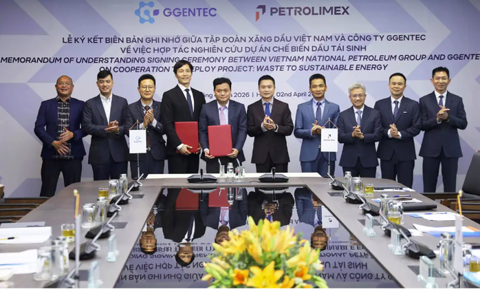 Petrolimex hợp t&aacute;c GGenTec nghi&ecirc;n cứu nh&agrave; m&aacute;y dầu t&aacute;i sinh bền vững năm 2026 - Ảnh 1.