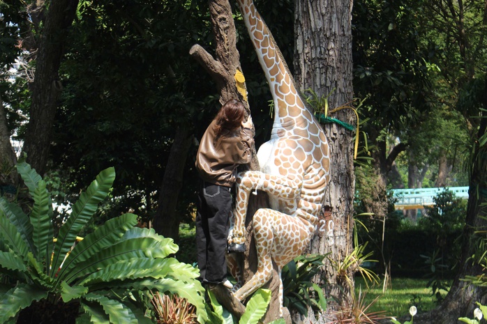 Thảo Cầm Vi&ecirc;n S&agrave;i G&ograve;n khuyến c&aacute;o sau tr&agrave;o lưu leo tượng chụp ảnh  - Ảnh 2.