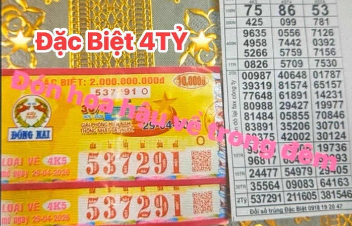 Ba giải độc đắc xổ số miền Nam c&ugrave;ng lộ diện v&agrave;o chiều 30-4 - Ảnh 2.