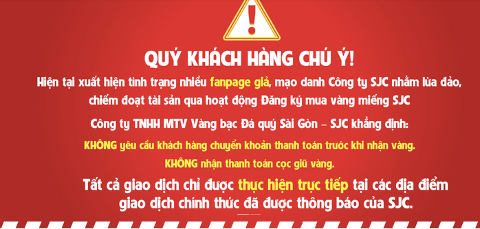 Cảnh b&aacute;o lừa đảo từ C&ocirc;ng ty v&agrave;ng SJC , Bảo T&iacute;n Minh Ch&acirc;u v&agrave; Ph&uacute; Q&uacute;y 2026 - Ảnh 2.
