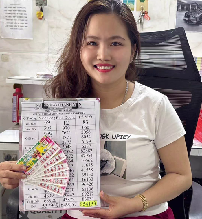 Xổ số miền Nam ngày 5 - 4: Nhiều khách hàng trúng thưởng lớn tại Trà Vinh và Long An - Ảnh 2. Xổ số miền Nam ngày 5 - 4: Nhiều khách hàng trúng thưởng lớn tại Trà Vinh và Long An - Ảnh 2.
