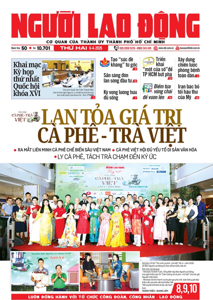 Báo in Người Lao Động 6-4: Kỳ vọng lương hưu đủ sống - Ảnh 1.