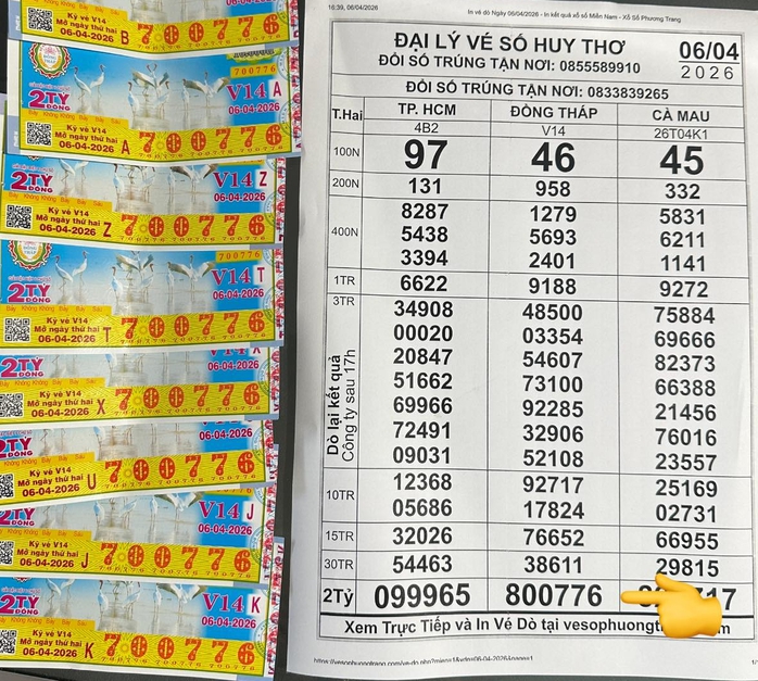 Sáng sớm 7-4, lộ diện nhiều người trúng thưởng xổ số miền Nam - Ảnh 2.