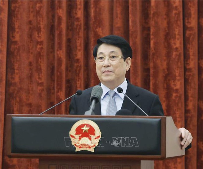 Tổng B&iacute; thư T&ocirc; L&acirc;m gặp mặt c&aacute;n bộ Văn ph&ograve;ng Chủ tịch nước ng&agrave;y 7 - 4 - 2026 - Ảnh 3.