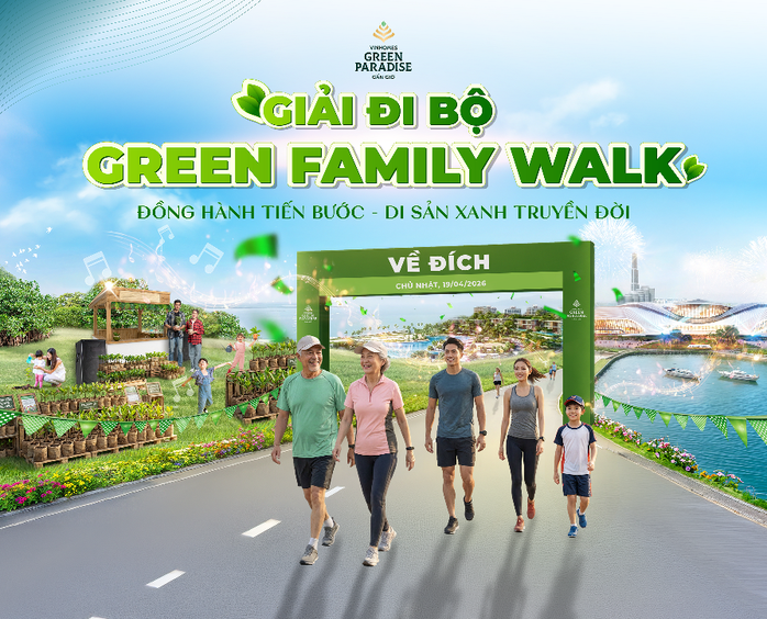 Giải đi bộ ba thế hệ Green Family Walk: Tuổi v&agrave;ng, tuổi trẻ v&agrave; tuổi thơ chung nhịp bước  - Ảnh 1.