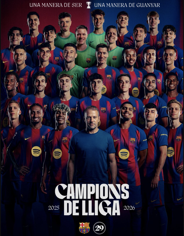Barcelona quật ng&atilde; Real Madrid, đăng quang đ&ecirc;m La Liga đầy cảm x&uacute;c - Ảnh 7.