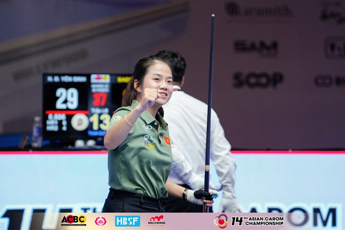 Nguyễn Đức Yến Sinh v&ocirc; địch billiards carom nữ ch&acirc;u &Aacute; - Ảnh 3.