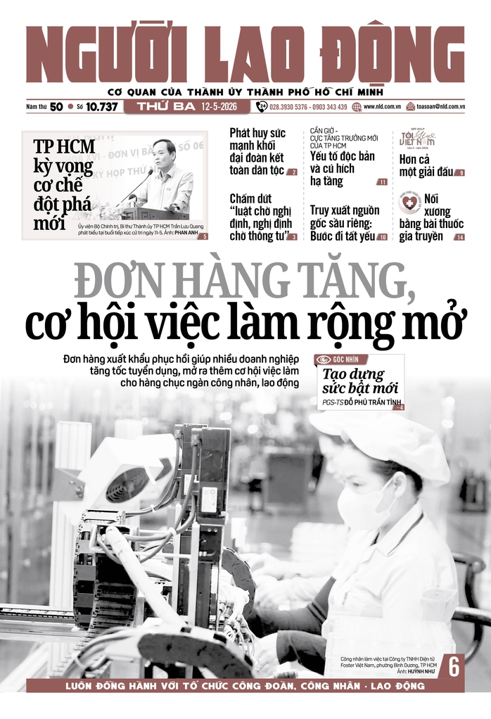 B&aacute;o in ng&agrave;y 12-5: Đơn h&agrave;ng tăng, cơ hội việc l&agrave;m rộng mở - Ảnh 1.