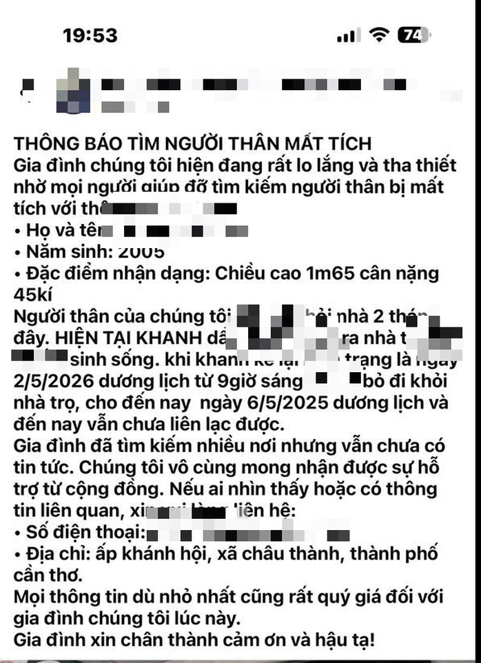 Vụ s&aacute;t hại bạn g&aacute;i mang thai ở Cần Thơ: Gia đ&igrave;nh nạn nh&acirc;n l&ecirc;n tiếng - Ảnh 1.