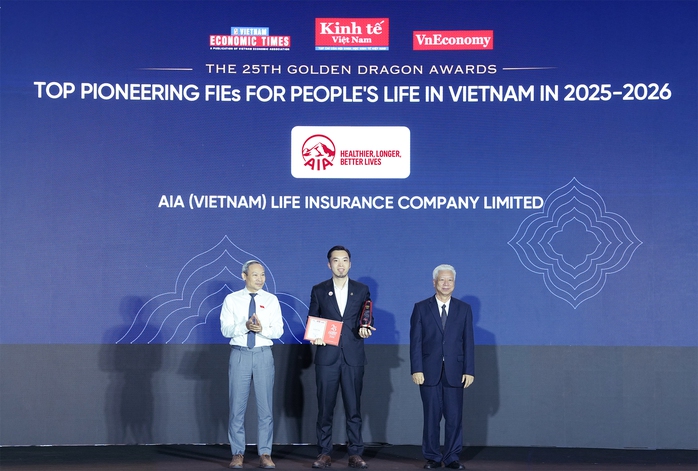 AIA Việt Nam được vinh danh tại giải thưởng Rồng Vàng 2026 - Ảnh 2. AIA Việt Nam được vinh danh tại giải thưởng Rồng Vàng 2026 - Ảnh 2.