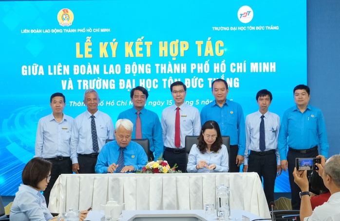 LĐLĐ TPHCM v&agrave; Trường Đại học T&ocirc;n Đức Thắng hợp t&aacute;c đ&agrave;o tạo người lao động  - Ảnh 2.