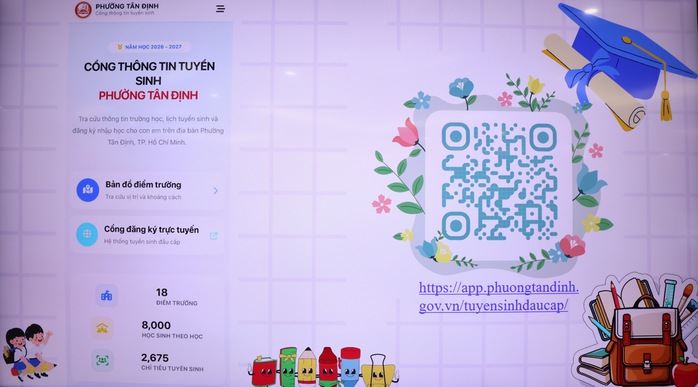 Phường đầu ti&ecirc;n ở TPHCM ra mắt app tuyển sinh đầu cấp - Ảnh 2.