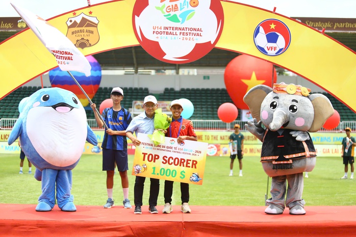 U14 H&agrave; Nội v&ocirc; địch Giải Quốc tế U14 Gia Lai 2026, vượt qua c&aacute;c đại diện Malaysia, Nhật Bản, H&agrave;n Quốc - Ảnh 4.