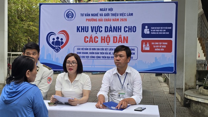 Ng&agrave;y hội việc l&agrave;m 2026 tại Hải Ch&acirc;u hỗ trợ người d&acirc;n bị ảnh hưởng vỉa h&egrave; - Ảnh 2.