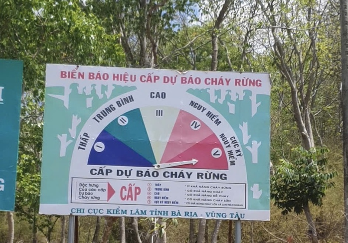 TPHCM: Nhiều khu vực rừng được cảnh b&aacute;o ch&aacute;y cấp cực kỳ nguy hiểm - Ảnh 1.