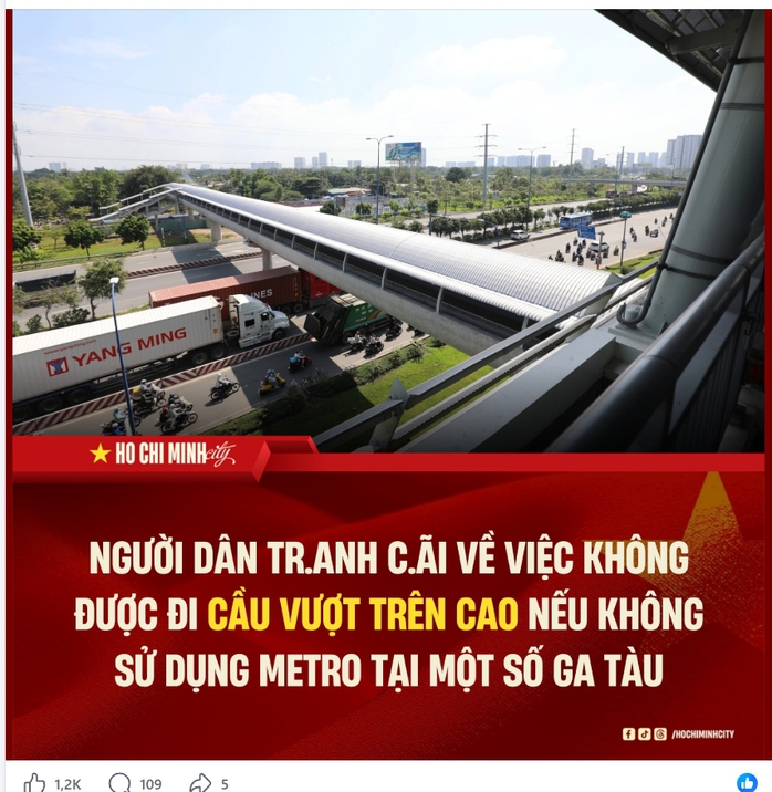 Người d&acirc;n chỉ được đi cầu bộ h&agrave;nh khi đi metro? - Ảnh 1.