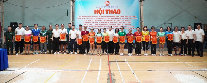Phường Diên Hồng tổ chức hội thao chào mừng hàng loạt sự kiện trọng đại của đất nước - Ảnh 1.