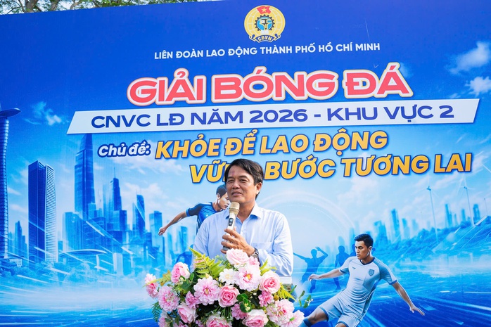 Hơn 750 c&ocirc;ng nh&acirc;n tranh t&agrave;i tại giải b&oacute;ng đ&aacute; do LĐLĐ TPHCM tổ chức - Ảnh 2.