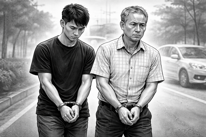TPHCM: Hai cha con c&ugrave;ng hầu t&ograve;a v&igrave; quay l&eacute;n, &eacute;p 30 CSGT đ&oacute;ng "tiền th&aacute;ng&rdquo;  - Ảnh 1.