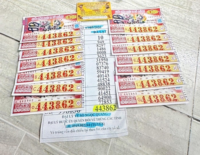 Trúng độc đắc xổ số miền Nam, khách gửi đại lý 10 triệu đồng “uống cà phê” - Ảnh 1.