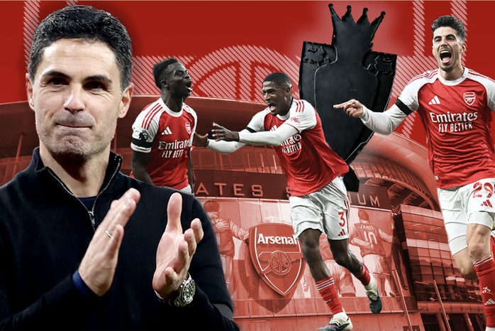 Man City tung cờ trắng, Arsenal ch&iacute;nh thức v&ocirc; địch Ngoại hạng Anh - Ảnh 7.