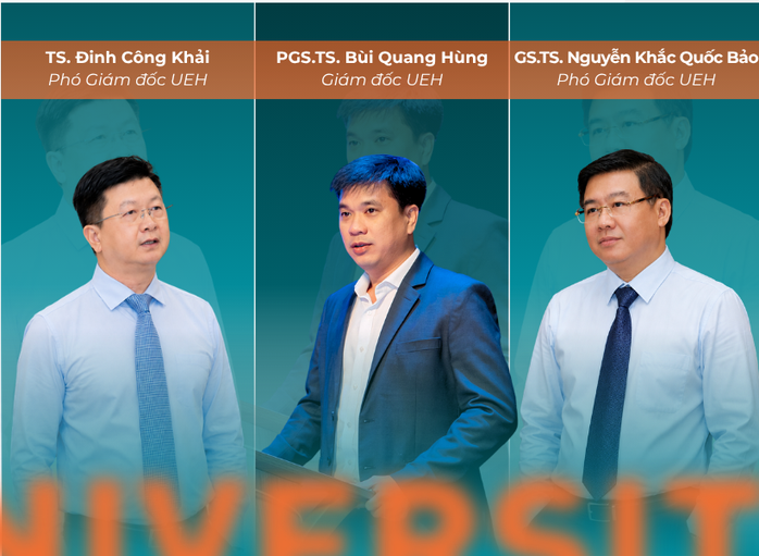 Chân dung 3 nhà lãnh đạo của ĐH Kinh tế TPHCM vừa được bổ nhiệm - Ảnh 1.