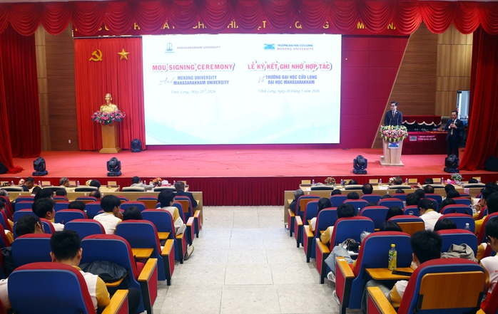 Trường Đại học Cửu Long ký kết hợp tác với đại học của Thái Lan - Ảnh 1.