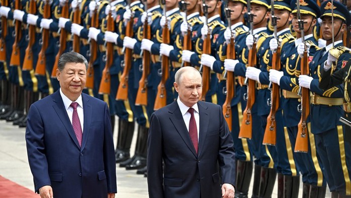 Chủ tịch Trung Quốc Tập Cận B&igrave;nh hội kiến Tổng thống Nga Vladimir Putin - Ảnh 1.