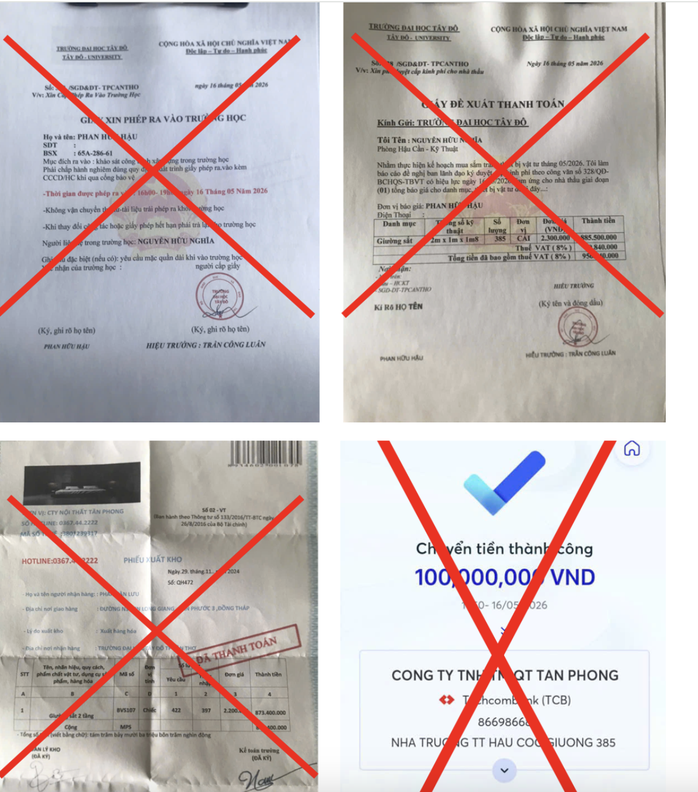 Đơn h&agrave;ng gần 1 tỉ đồng từ trường đại học T&acirc;y Đ&ocirc;: Chi&ecirc;u lừa đảo tinh vi tại Cần Thơ - Ảnh 2.