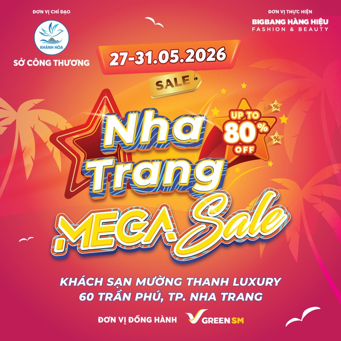 350 thương hiệu quốc tế, trong nước tại "Nha Trang Mega Sale 2026" - Ảnh 1.