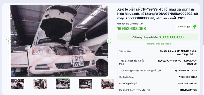 Một người trả 16 tỉ đồng mua Maybach "biển VIP" của b&agrave; Trương Mỹ Lan - Ảnh 1.