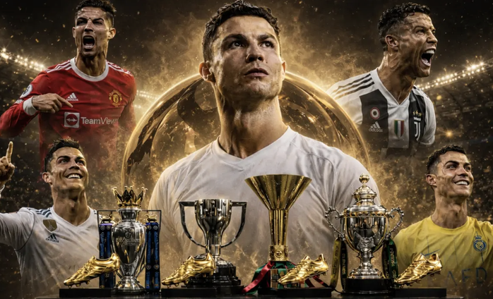 Ronaldo v&agrave; "double poker" độc nhất lịch sử b&oacute;ng đ&aacute; - Ảnh 1.
