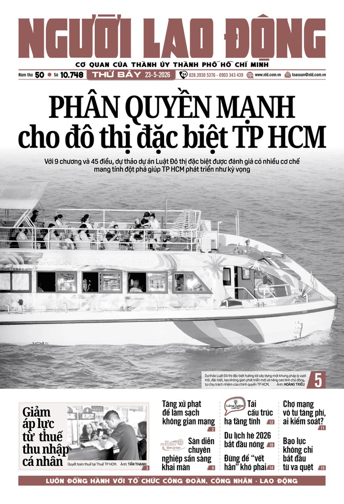 B&aacute;o in ng&agrave;y 23-5: Giảm &aacute;p lực từ thuế thu nhập c&aacute; nh&acirc;n - Ảnh 1.