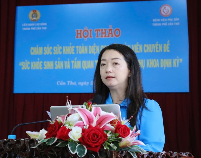 Cần Thơ: Tổ chức hội thảo gi&uacute;p nữ đo&agrave;n vi&ecirc;n thay đổi c&aacute;ch nh&igrave;n về chăm s&oacute;c sức khỏe - Ảnh 1.
