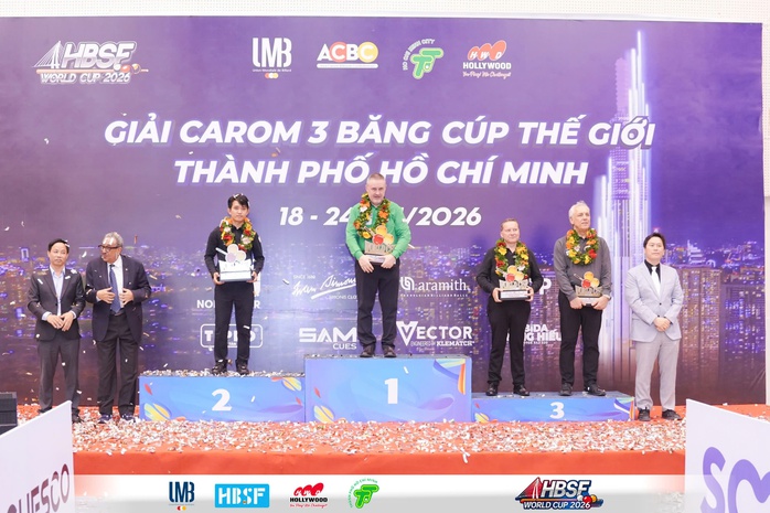 Chiêm Hồng Thái về nhì World Cup billiards ba băng TPHCM - Ảnh 6.