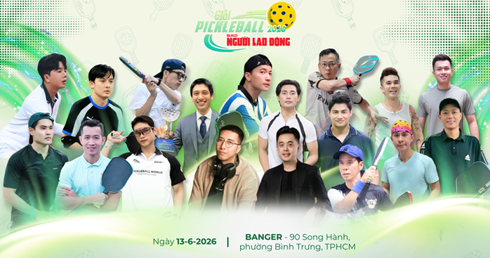 Háo hức chờ khai mạc - Ảnh 1. Giải Pickleball Báo Người Lao Động năm 2026: Háo hức chờ khai mạc - Ảnh 1.