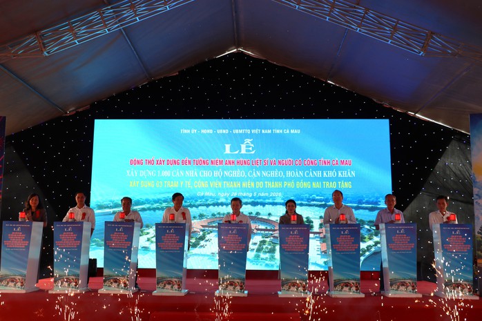 Lễ động thổ c&ocirc;ng tr&igrave;nh kiến tr&uacute;c t&acirc;m linh quy m&ocirc; ở C&agrave; Mau - Ảnh 4.
