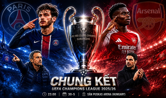 Chung kết Champions League: Arsenal th&aacute;ch thức nh&agrave; v&ocirc; địch - Ảnh 1.