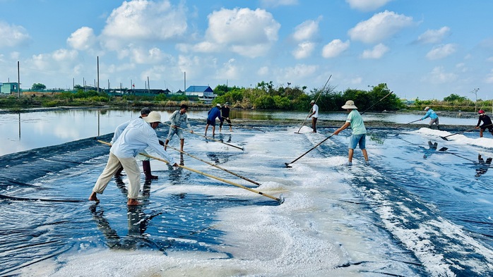 Giữ vị mặn tr&ecirc;n đồng muối An Ng&atilde;i - Ảnh 1.