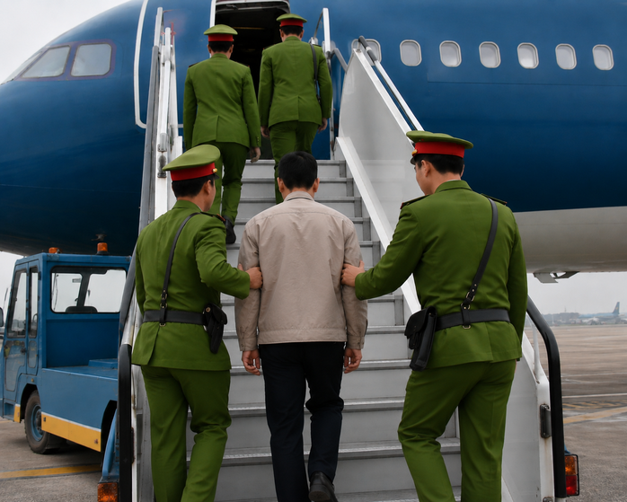 Người phạm tội được vận chuyển bằng m&aacute;y bay ra sao? - Ảnh 1.
