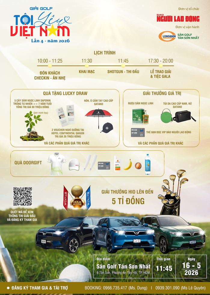 Phong phú giải thưởng hole-in-one tại Giải golf "Tôi yêu Việt Nam" lần 4 – 2026 - Ảnh 2.