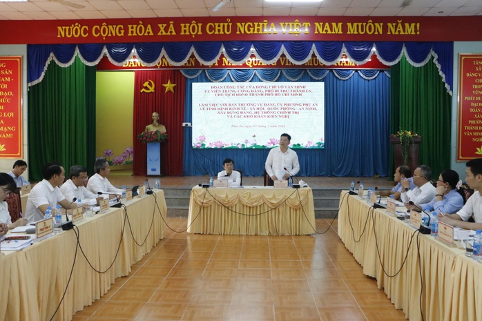 Chủ tịch HĐND TPHCM chỉ đạo gỡ khó cho phát triển đô thị TPHCM tại phường Phú An - Ảnh 1.
