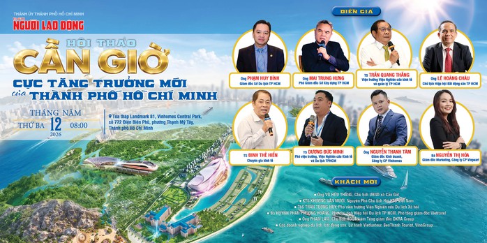 Ng&agrave;y mai, 12-5 sẽ diễn ra Hội thảo "Cần Giờ - Cực tăng trưởng mới của TPHCM" - Ảnh 1.