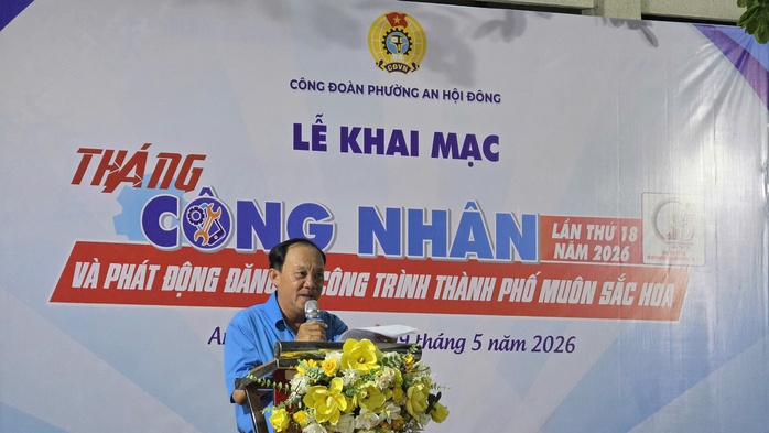 C&ocirc;ng đo&agrave;n phường An Hội Đ&ocirc;ng lan tỏa phong tr&agrave;o "Th&agrave;nh phố mu&ocirc;n sắc hoa" - Ảnh 1.