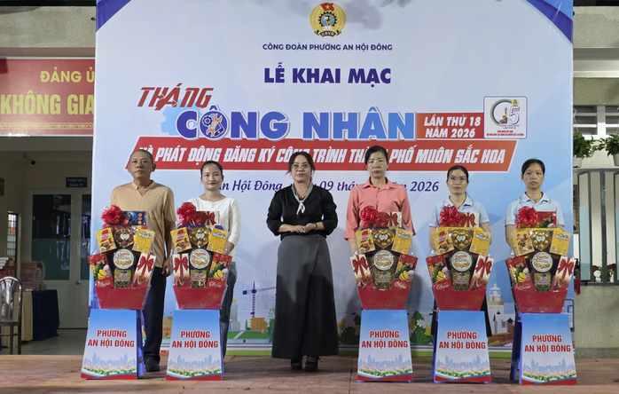 C&ocirc;ng đo&agrave;n phường An Hội Đ&ocirc;ng lan tỏa phong tr&agrave;o "Th&agrave;nh phố mu&ocirc;n sắc hoa" - Ảnh 2.